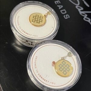2 Alex and Ani Gold-Tone Charms in Original containers